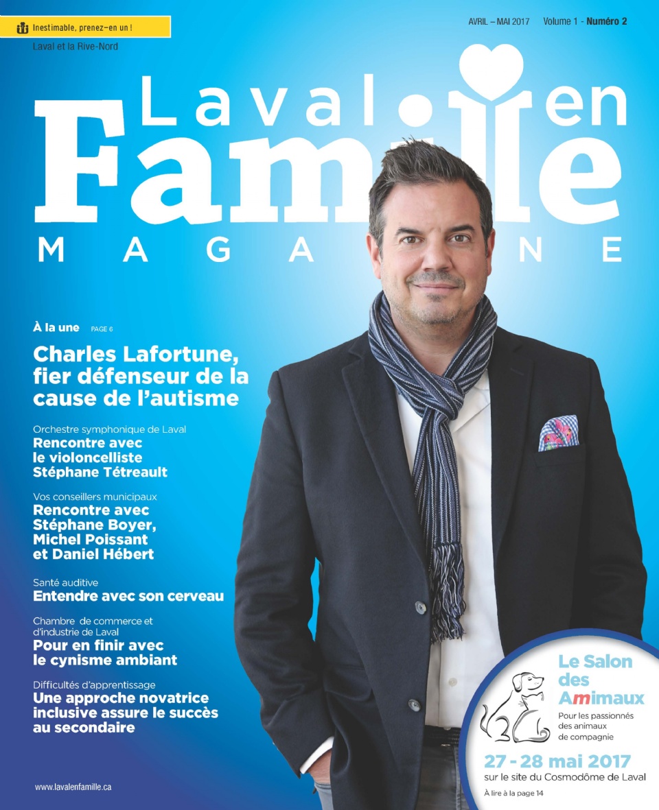 Charles Lafortune, fier dfenseur pour la cause de l'autisme | Laval en Famille Magazine | Magazine locale Familiale 